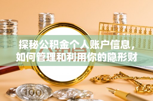 濠江探秘公积金个人账户信息，如何管理和利用你的隐形财富