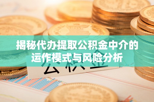 濠江揭秘代办提取公积金中介的运作模式与风险分析