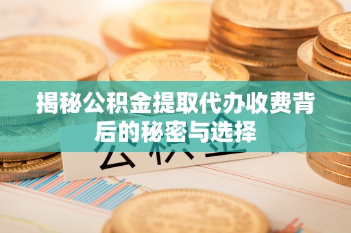 濠江揭秘公积金提取代办收费背后的秘密与选择