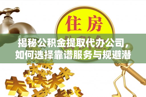 濠江揭秘公积金提取代办公司，如何选择靠谱服务与规避潜在风险