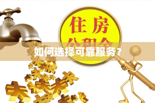 濠江如何选择可靠服务？