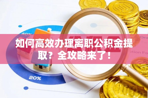 濠江如何高效办理离职公积金提取？全攻略来了！