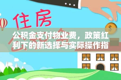 濠江公积金支付物业费，政策红利下的新选择与实际操作指南