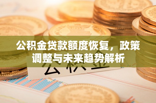 濠江公积金贷款额度恢复，政策调整与未来趋势解析