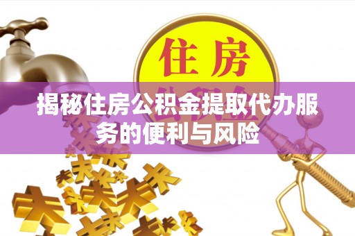 濠江揭秘住房公积金提取代办服务的便利与风险