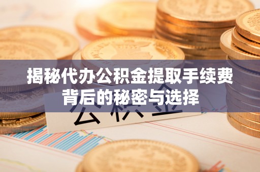 濠江揭秘代办公积金提取手续费背后的秘密与选择