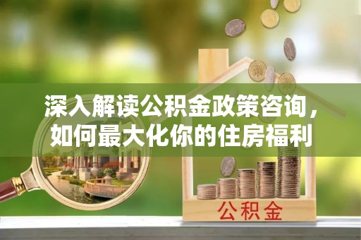 濠江深入解读公积金政策咨询，如何最大化你的住房福利