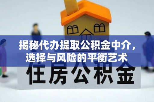 濠江揭秘代办提取公积金中介，选择与风险的平衡艺术