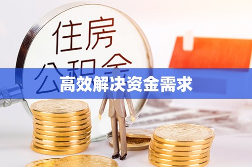 濠江高效解决资金需求