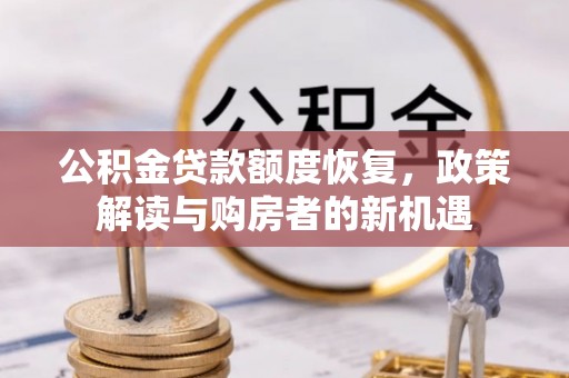濠江公积金贷款额度恢复，政策解读与购房者的新机遇