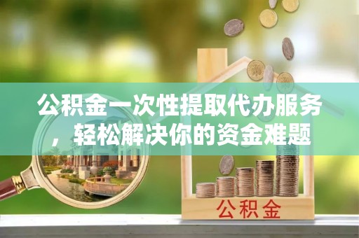 濠江公积金一次性提取代办服务，轻松解决你的资金难题