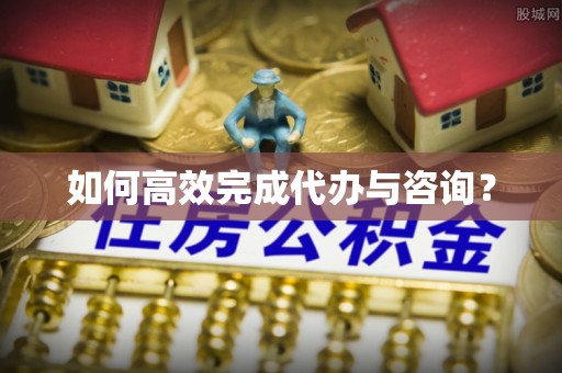 濠江如何高效完成代办与咨询？