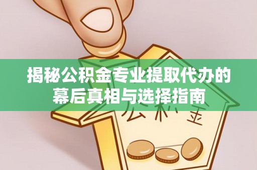 濠江揭秘公积金专业提取代办的幕后真相与选择指南